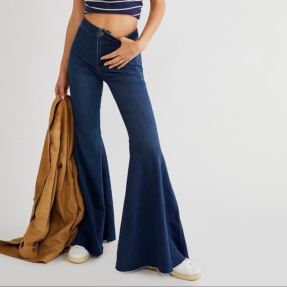 Free People Just Float On Flare Jeans